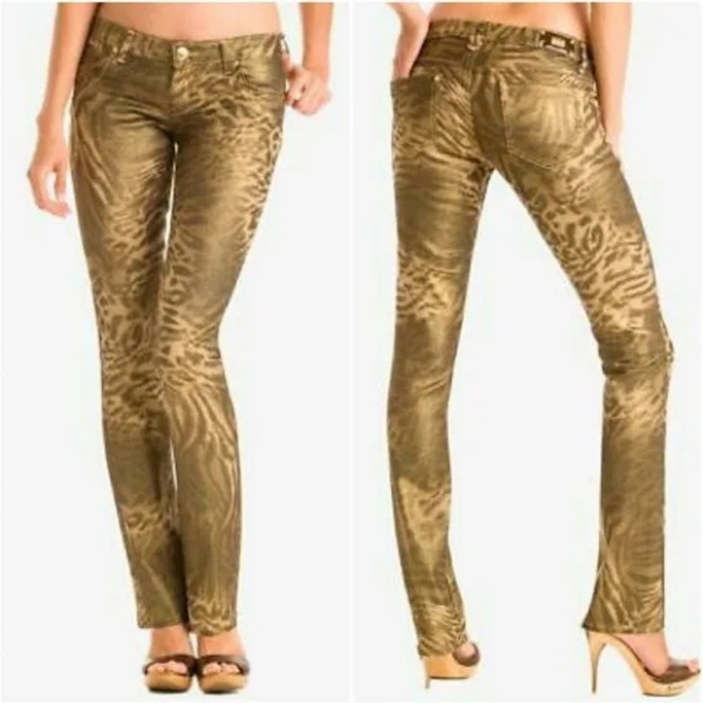 Marciano Leopard metallic jeans
